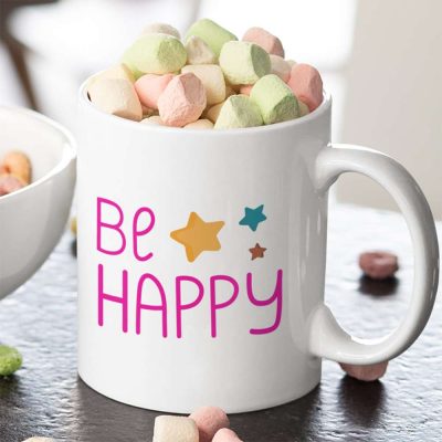 Be Happy Personalised Mug