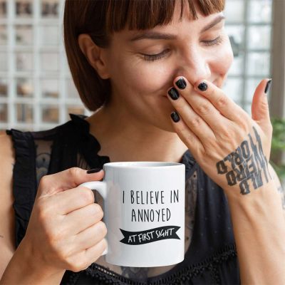 I Believe in Annoyed at First Sight Mug