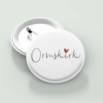 Ormskirk Heart Pin Badge