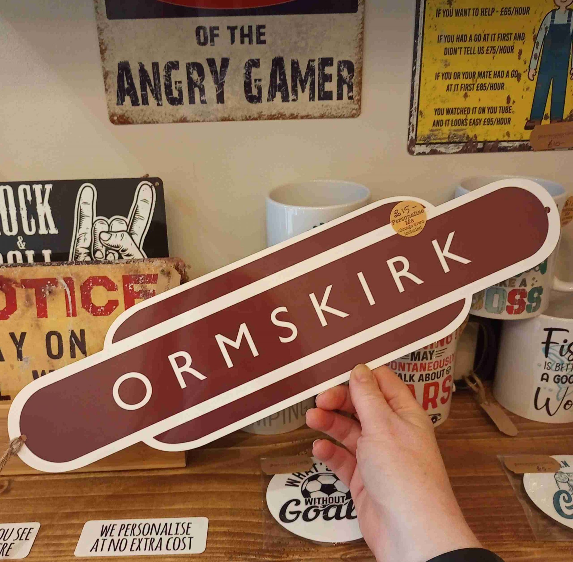 Ormskirk Railway Station Totem Sign