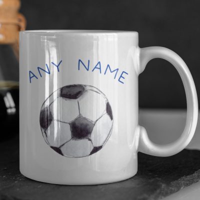 Hand Drawn Personalised Football Mug