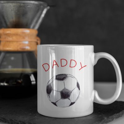 Hand Drawn Personalised Football Mug