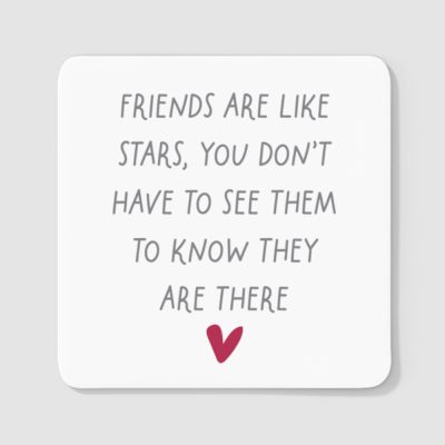 Personalised Friends Are Like Stars Coaster