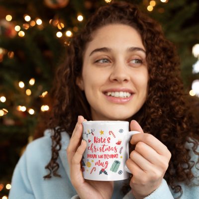 Personalised Christmas Movie Watching Mug