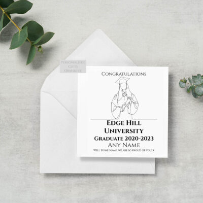 female personalised graduation card