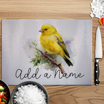 Personalised Watercolour Canary Art