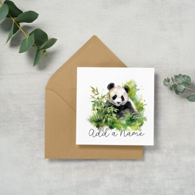 Personalised Watercolour Panda Gifts