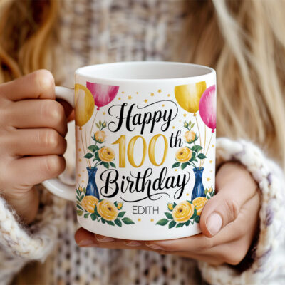 Personalised Happy 100th Birthday Gifts