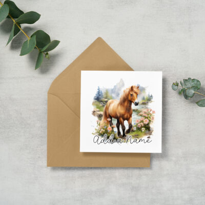 Personalised Watercolour Pony Gifts