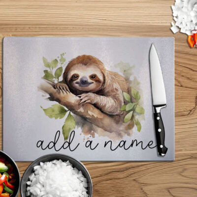 Personalised Watercolour Sloth Gifts